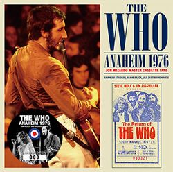 THE WHO / ANAHEIM 1976 JON WIZARDO MASTER CASSETTE TAPE (2CD)