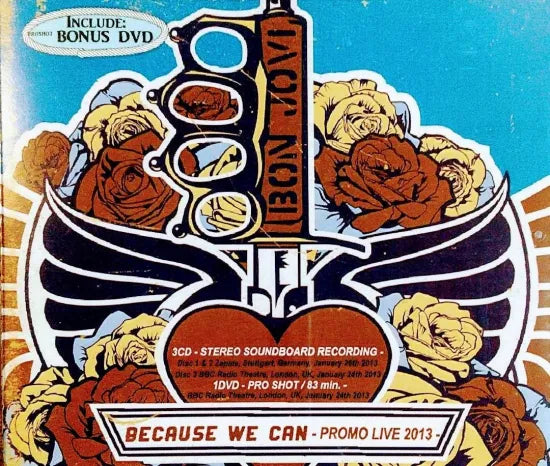 BON JOVI / BECAUSE WE CAN PROMO LIVE 2013 STEREO SOUNDBOARD (3CDR+1DVDR)