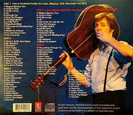 PAUL MCCARTNEY / ON THE RUN 2012 USA 2 SHOW (6CDR)