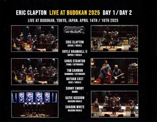 ERIC CLAPTON / LIVE AT BUDOKAN 2025 DAY 1 / DAY 2 (4CDR)