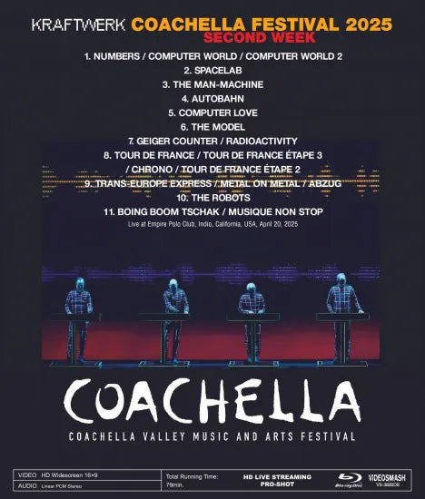 KRAFTWERK / COACHELLA FESTIVAL 2025 2ND WEEK PRO SHOT (1BDR)