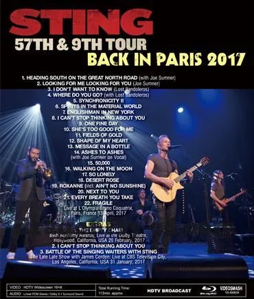 STING / BACK IN PARIS 2017 (1BDR)