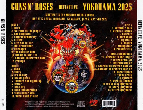 アート・デザイン・音楽 Yamandu Roos / la 1999 GUNS N' ROSES / DEFINITIVE YOKOHAMA 2025 Multiple IEM Sound