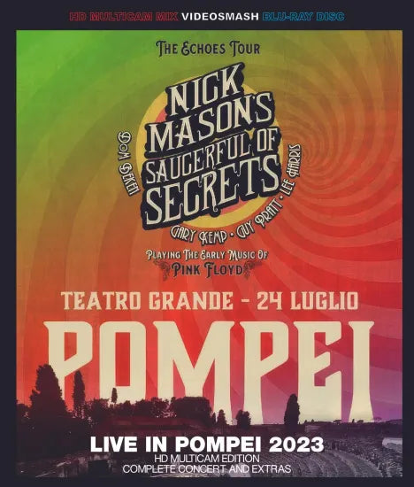 NICK MASON'S SAUCERFUL OF SECRETS / LIVE IN POMPEI 2023  HD MULTICAM EDITION (1BDR)