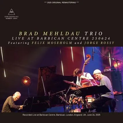 BRAD MEHLDAU TRIO / LIVE AT BARBICAN CENTRE 250624 (2CDR)