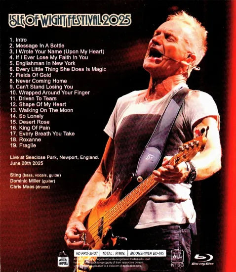 STING / ISLE OF WIGHT FESTIVAL 2025 HD Pro-shot (1BDR)