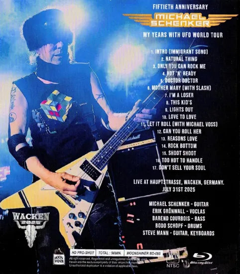 MICHAEL SCHENKER / WACKEN OPEN AIR 2025 PRO SHOT (1BDR)