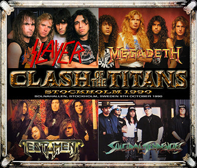 V.A.(SLAYER,MEGADETH,TESTAMENT,SUICIDAL TENDENCIES) / CLASH OF THE TITANS STOCKHOLM 1990 (4CDR)