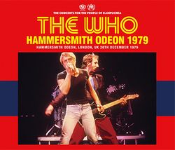The Who Hammersmith Odeon 1979 London UK CD 3 Discs 26 Tracks