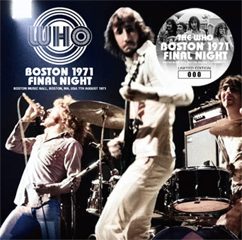 THE WHO / BOSTON 1971 FINAL NIGHT (2CD)