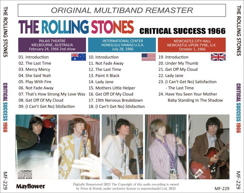 THE ROLLING STONES / 1966 CRITICAL SUCCESS (1CD)