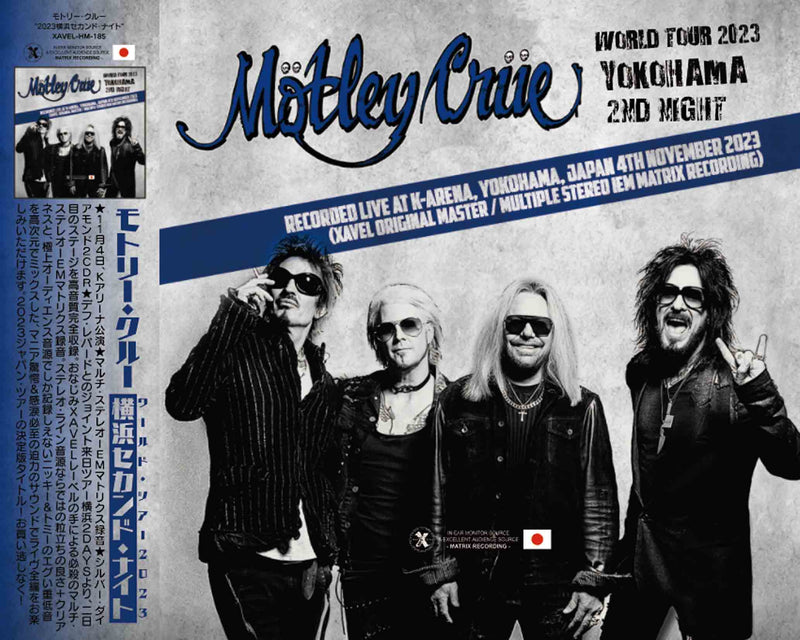 MOTLEY CRUE / 2023 World Tour Yokohama 2nd Night (2CDR+1BDR)