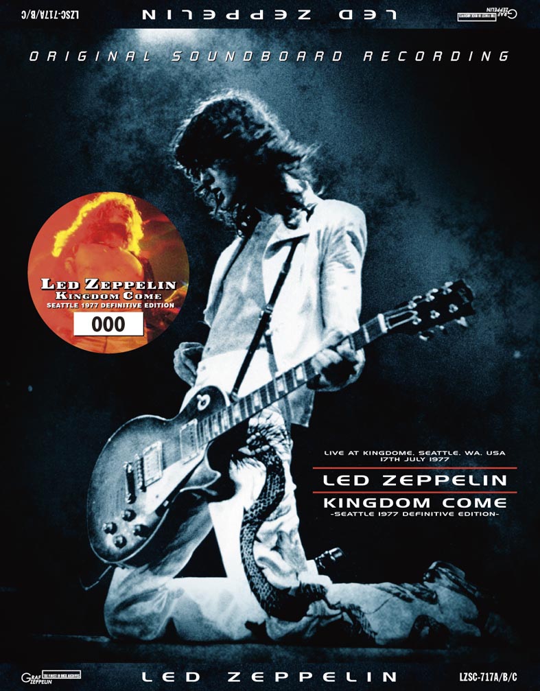LED ZEPPELIN / KINGDOM COME SEATTLE 1977 DEFINITIVE EDITION Released in late November (3CD)