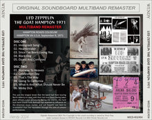 Load image into Gallery viewer, LED ZEPPELIN / THE GOAT HAMPTON 1971 (2CD)
