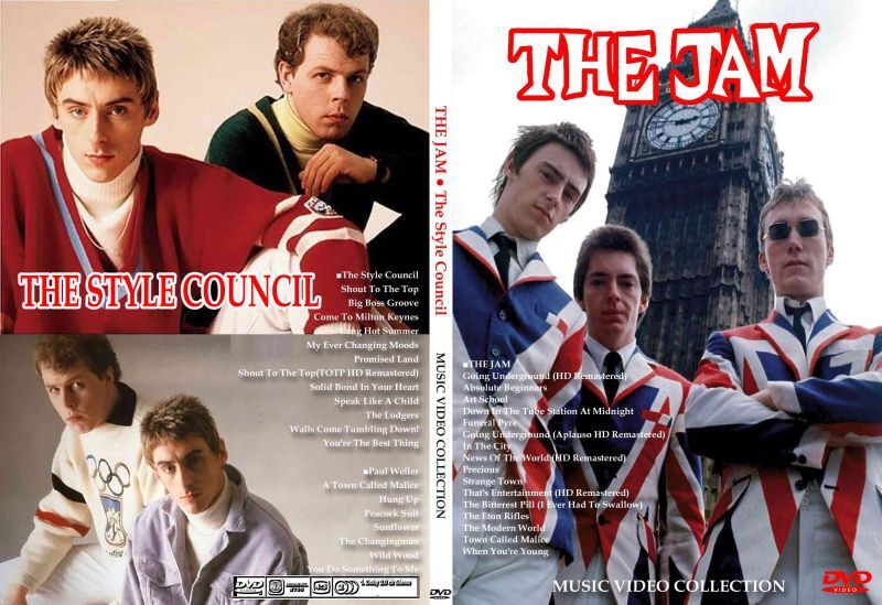 THE JAM / Paul Weller The Style Council music video collection (1DVDR)