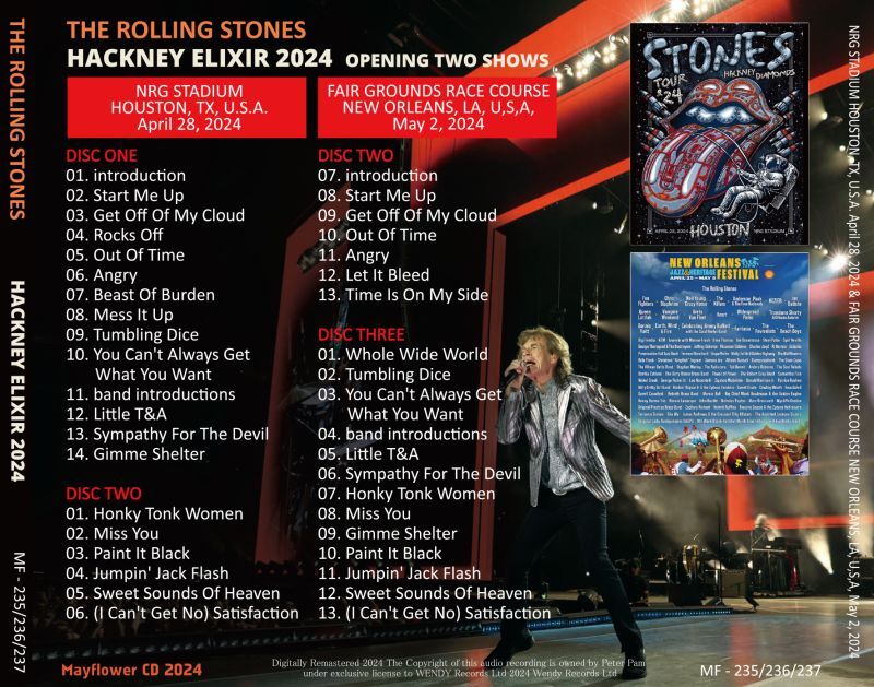 THE ROLLING STONES / 2024 HACKNEY ELIXIR (3CD)