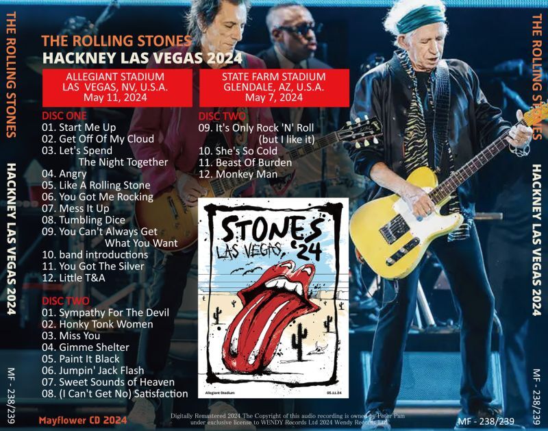 THE ROLLING STONES / 2024 HACKNEY LAS VEGAS (2CD)