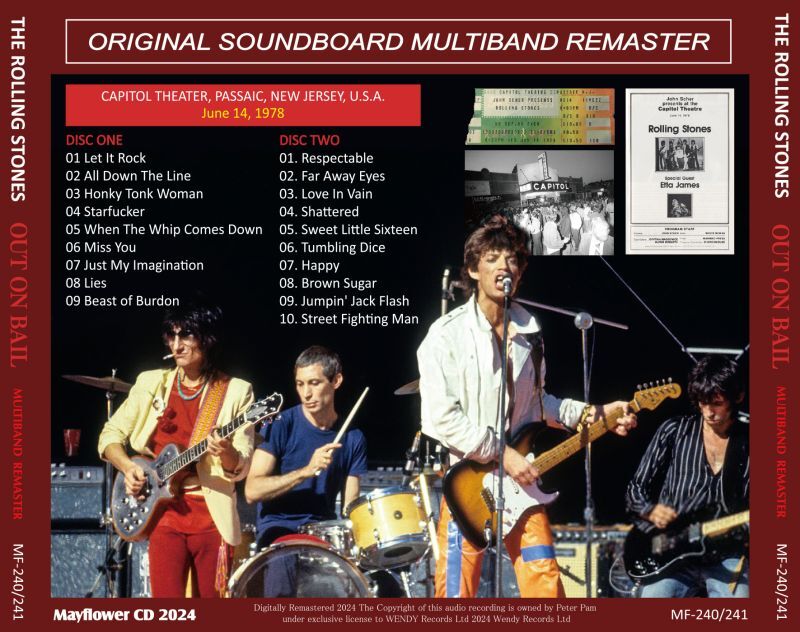 THE ROLLING STONES / 1978 OUT ON BAIL MULTIBAND REMASTER (2CD)