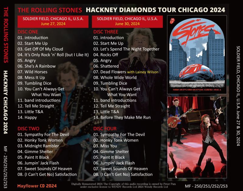 THE ROLLING STONES / 2024 HACKNEY CHICAGO (4CD)