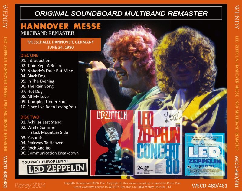 LED ZEPPELIN / 1980 HANNOVER MESSE MULTIBAND REMASTER (2CD)