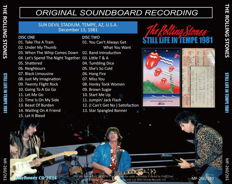 THE ROLLING STONES / 1981 STILL LIFE IN TEMPE (2CD)