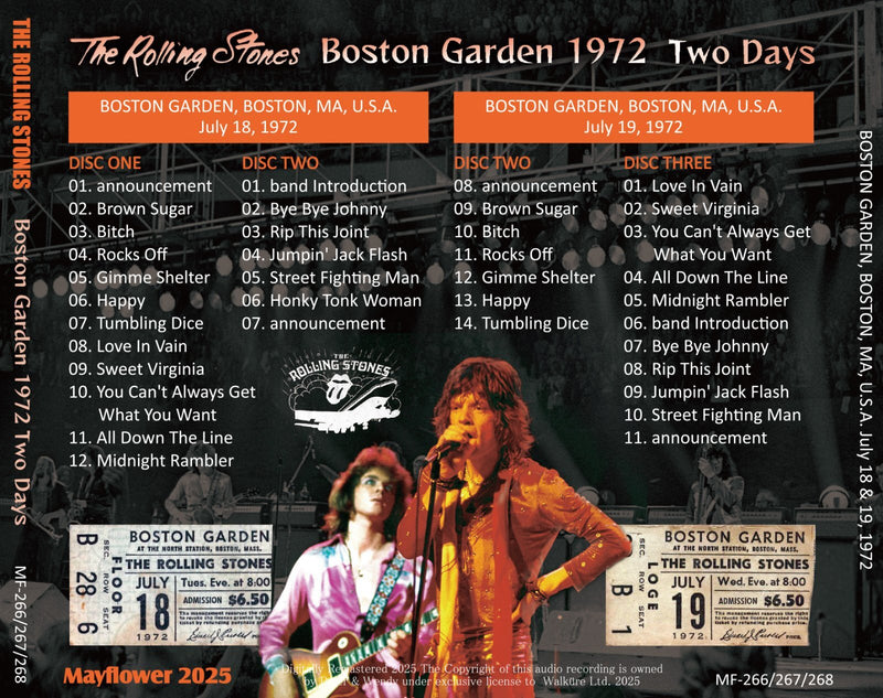 THE ROLLING STONES / 1972 BOSTON GARDEN TWO DAYS (3CD)