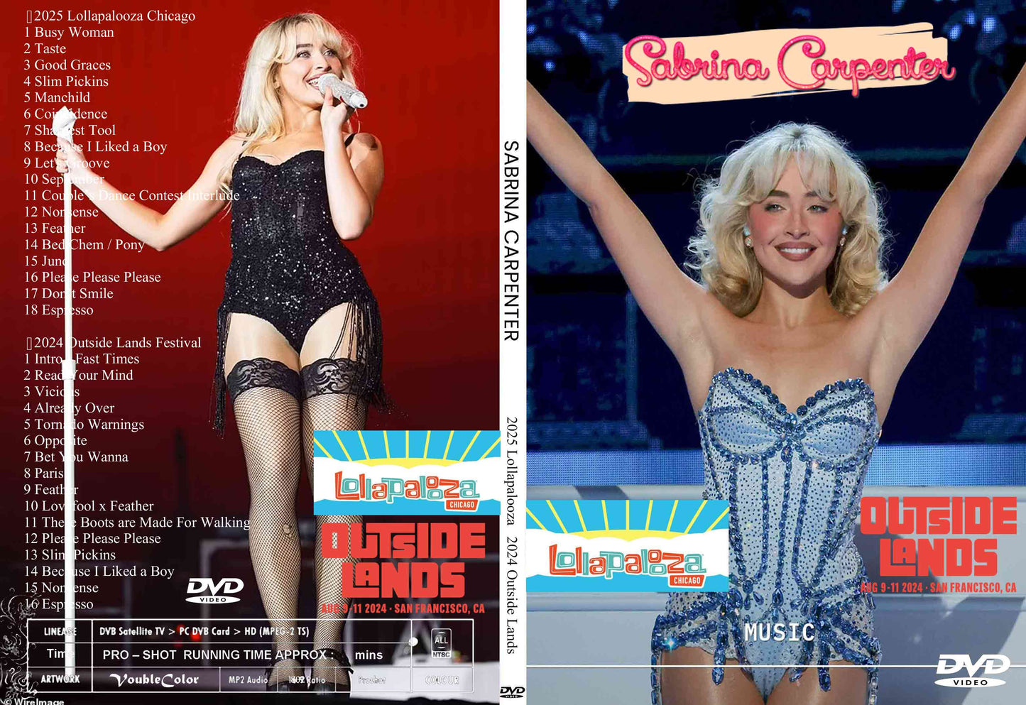 Sabrina Carpenter / 2025 Lollapalooza 2024 Outside Sabrina Carpenter (1DVD)