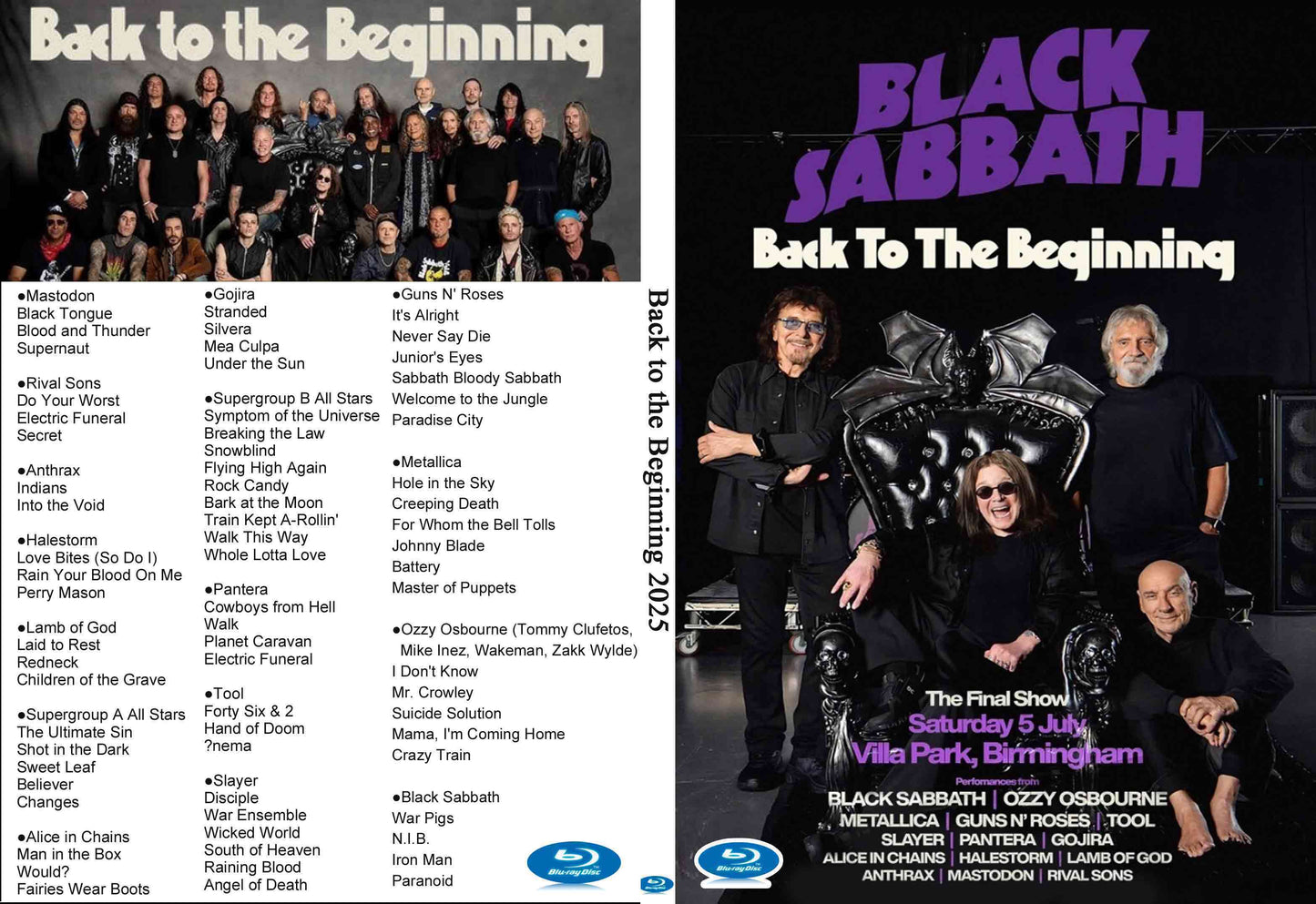 Ozzy Osbourne & Black Sabbath / Back to the Beginning 2025 (1BDR)