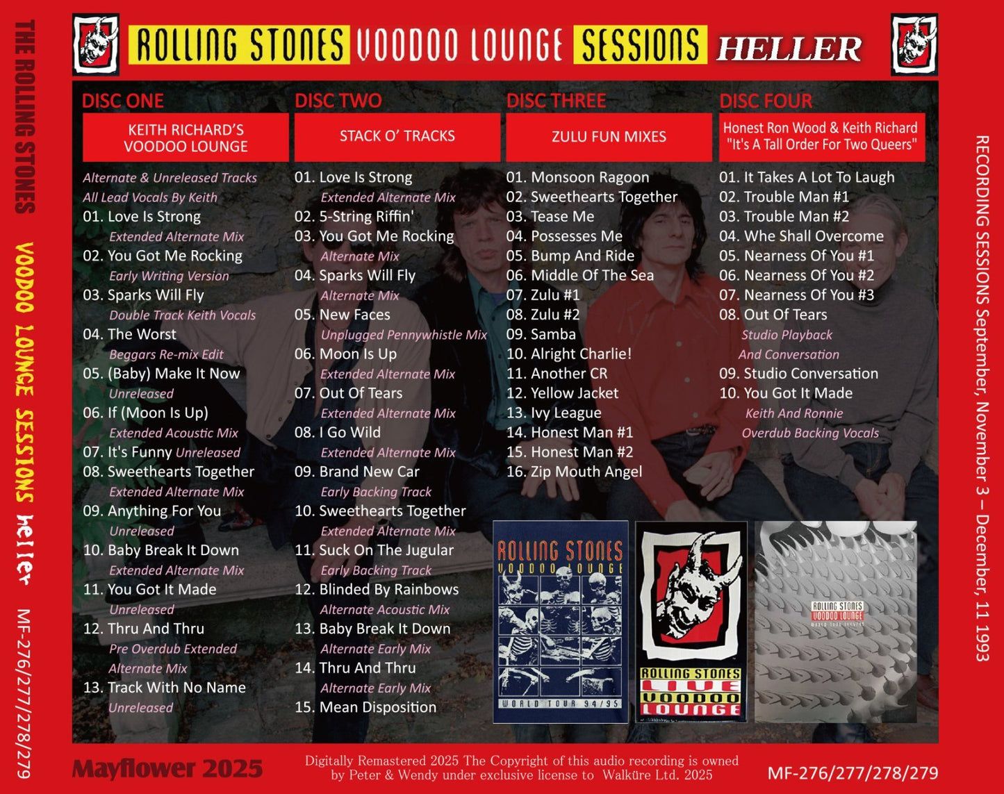 THE ROLLING STONES / VOODOO LOUNGE SESSIONS HELLER (5CD)