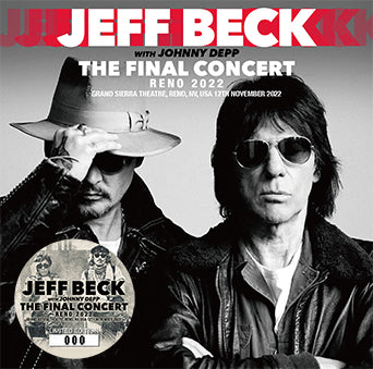 JEFF BECK w/JOHNNY DEPP / THE FINAL CONCERT RENO 2022 (2CD)