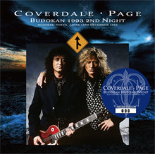 Load image into Gallery viewer, COVERDALE PAGE / BUDOKAN 1993 2ND NIGHT (2CD+1DVD)
