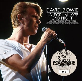 DAVID BOWIE / L.A. FORUM 1978 2ND NIGHT MIKE MILLARD 1ST GENERATION TAPES (2CD)