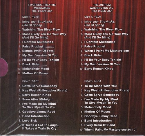 BOB DYLAN / ROUGH AND ROWDY IN MILWAUKEE & WASHINGTON 2021 (4CD BOX)