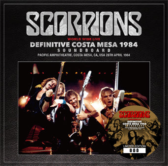 SCORPIONS / DEFINITIVE COSTA MESA 1984 SOUNDBOARD (2CD+1DVDR 