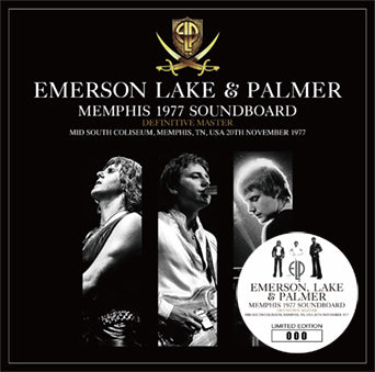 EMERSON, LAKE & PALMER / MEMPHIS 1977 SOUNDBOARD DEFINITIVE MASTER (2CD)