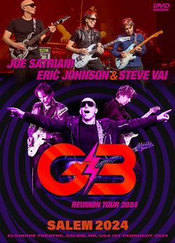 JOE SATRIANI, ERIC JOHNSON, STEVE VAI G3 REUNION 2024 / SALEM 2024 (2DVDR)