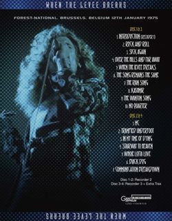 LED ZEPPELIN / WHEN THE LEVEE BREAKS BRUSSELS 1975 (4CD)