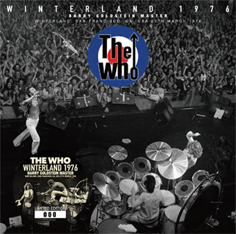 THE WHO / WINTERLAND 1976 BARRY GOLDSTEIN MASTER (2CD)