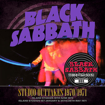 BLACK SABBATH / STUDIO OUTTAKES 1970/1971 STEREO SOUNDBOARD (2CD)