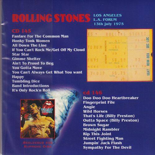 THE ROLLING STONES / SHAKIN' L.A. Paper jacket (2CDR)