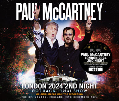 PAUL McCARTNEY / LONDON 2024 2ND NIGHT ‘GOT BACK’ FINAL SHOW ORIGINAL IN EAR MONITOR RECORDING (3CD)
