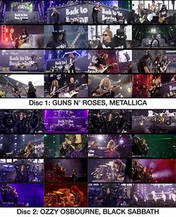 V.A. (BLACK SABBATH / OZZY OSBOURNE / METALLICA / GUNS N' ROSES) / BACK TO THE BEGINNING PRO SHOT (2DVDR) VOL.2