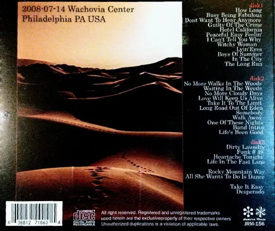 EAGLES / WACHOVIA CENTER 2008 (3CD)