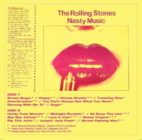 THE ROLLING STONES / NASTY MUSIC (1CDR)