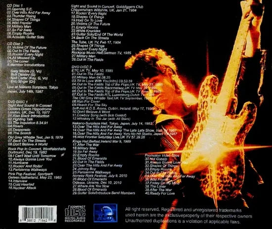 GARY MOORE / Archives Hard Rock Days 1977-2010 (2CDR+2DVDR)