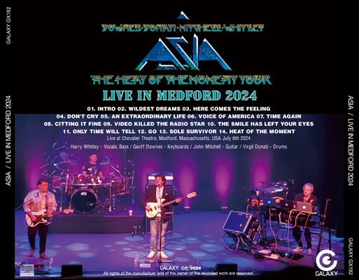 ASIA / LIVE IN MEDFORD THE HEAT OF THE MOMENT TOUR 2024 (1CDR)