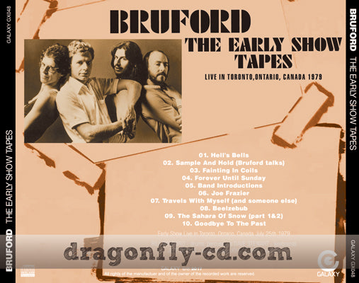 BRUFORD / THE EARLY SHOW TAPES (1CDR)
