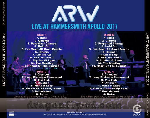 ARW / LIVE AT HAMMERSMITH APOLLO 2017 (4CDR)