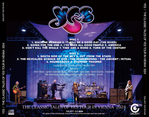 YES / THE CLASSIC TALES OF YES TOUR IN VIENNA 2024 (2CDR)