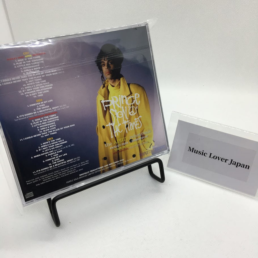 Prince Sign O The Times The April Rehearsals 3CD Paisley